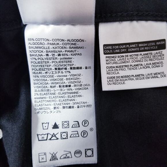 Levi's 711 Jeans Skinny Black Denim - Picture 12 of 12